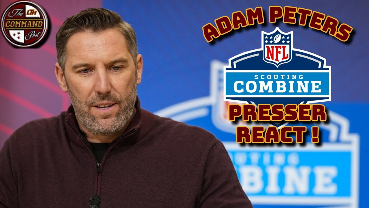 Commanders GM Adam Peters Combine Presser React❗Tunsil Deal?, Aiyuk 2nd Chance?, Draft Method & MORE