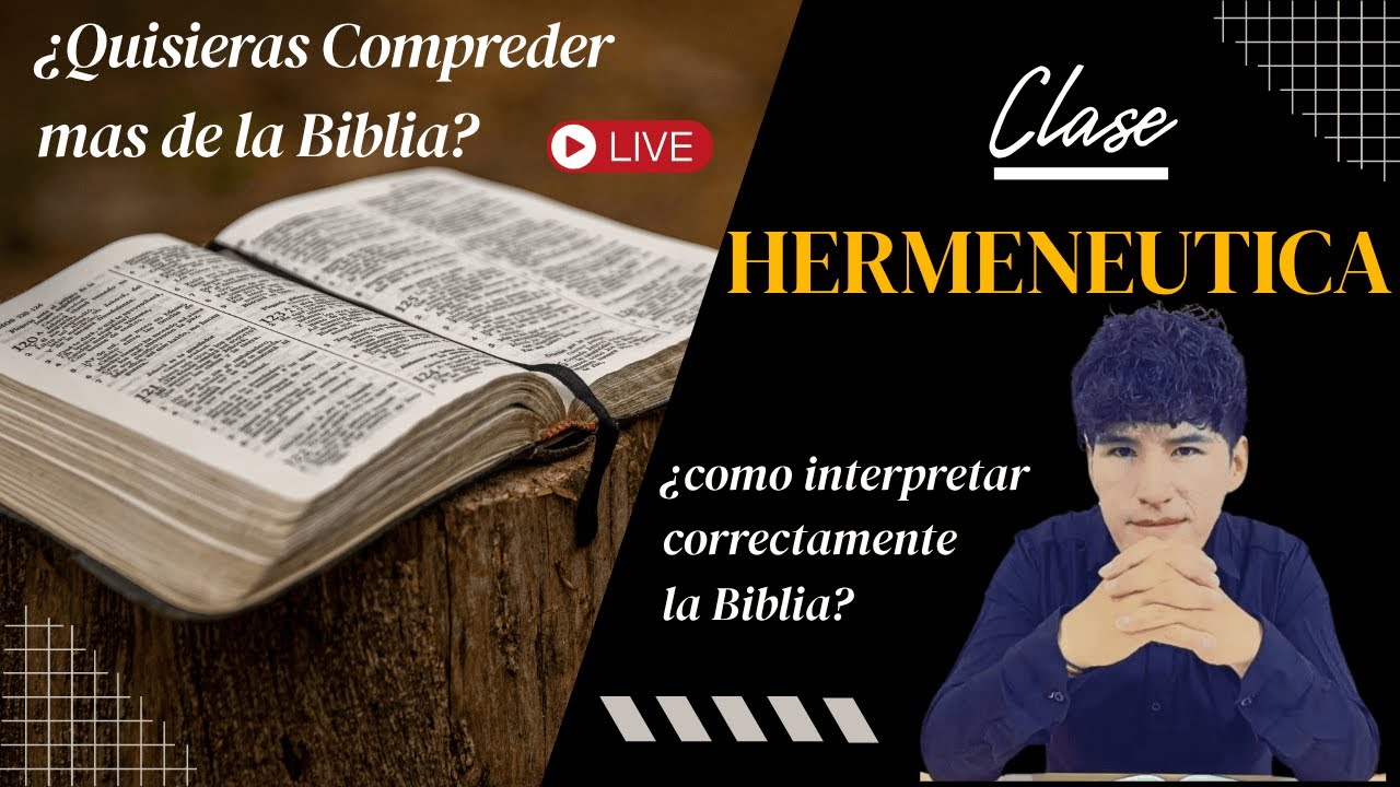 HERMENEUTICA / CLASE DE PRUEBA / COMO INTERPRETAR LA BIBLIA / FERNANDO TUMIRI