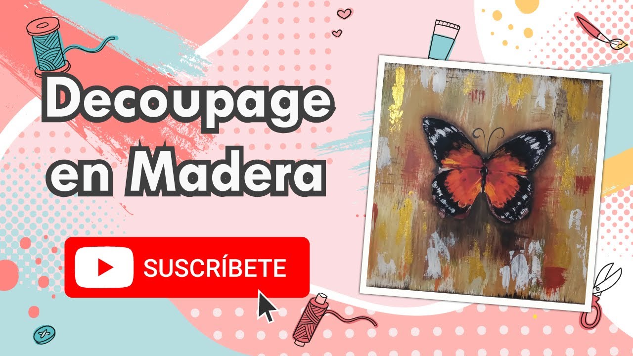Cuadro Decoupage con Lamina Adhesiva