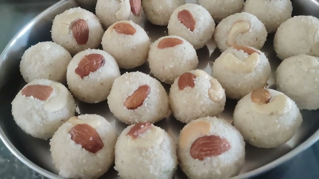 Rava laddu making process 