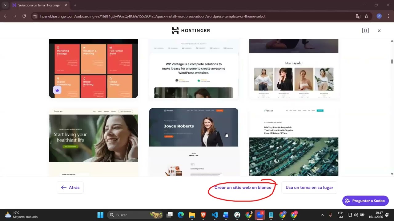 CRECIÓN DE SITIOS WEB