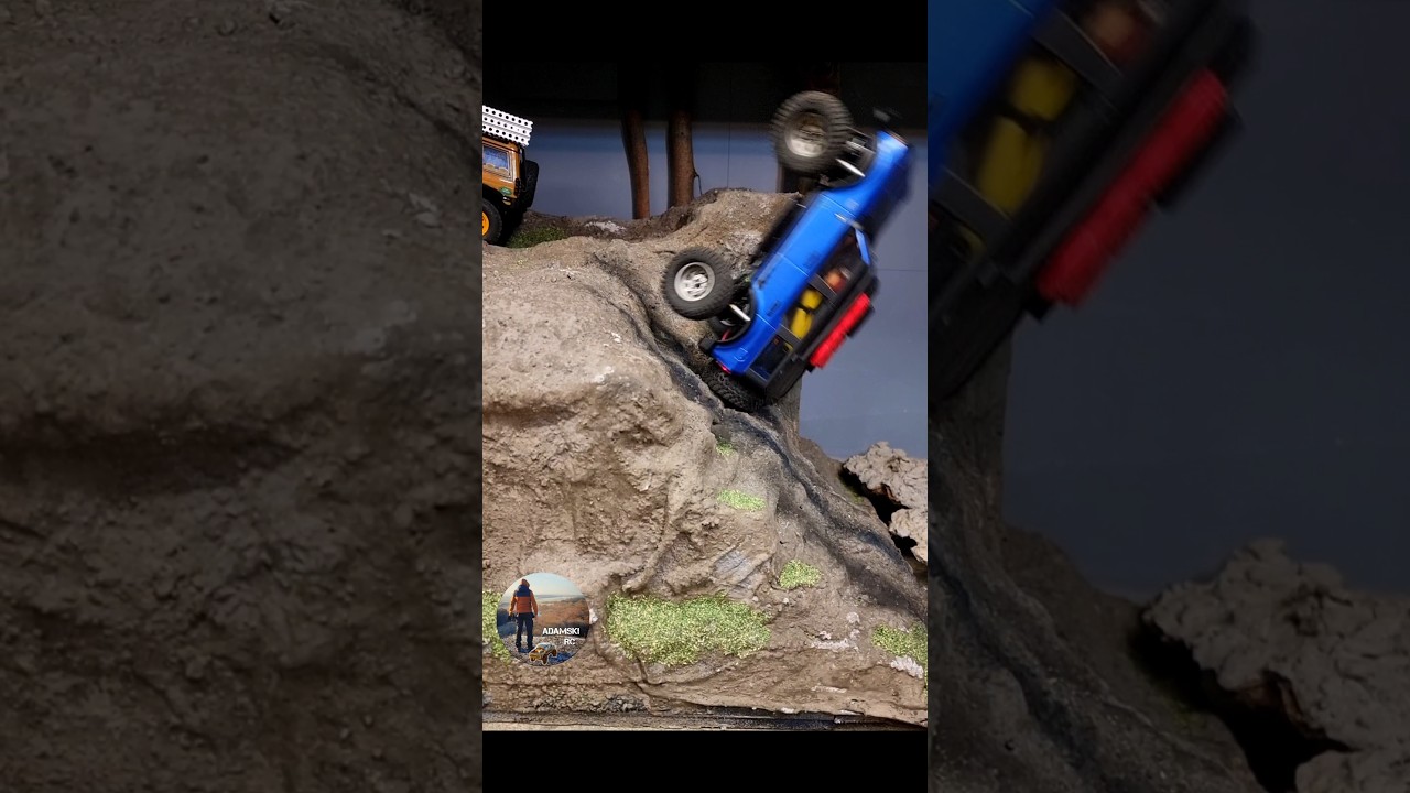 bronco rock crawling fail on mini crawler course for 