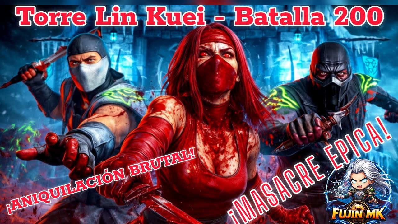 ¡ESTO FUE UNA MASACRE! 🔥 Batalla 200 Lin Kuei: El MEJOR Equipo para Ganar FÁCIL