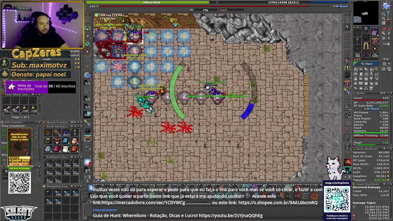 Sua noite começa aqui!!! - Live - Tibia - Boss e Hunt 05 de Março - EK/MS - Yonabra/Belobra