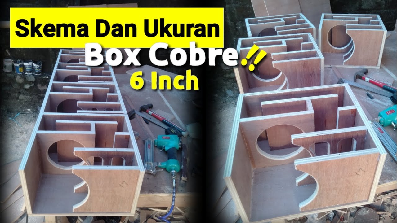 Skema Box Cobre 6 Inch // Pengukuran Box Cobre 6 Inch