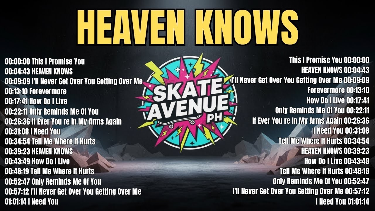 Skate Avenue PH - Heaven Knows | Best Playlist Rock Cover Non-Stop 2026