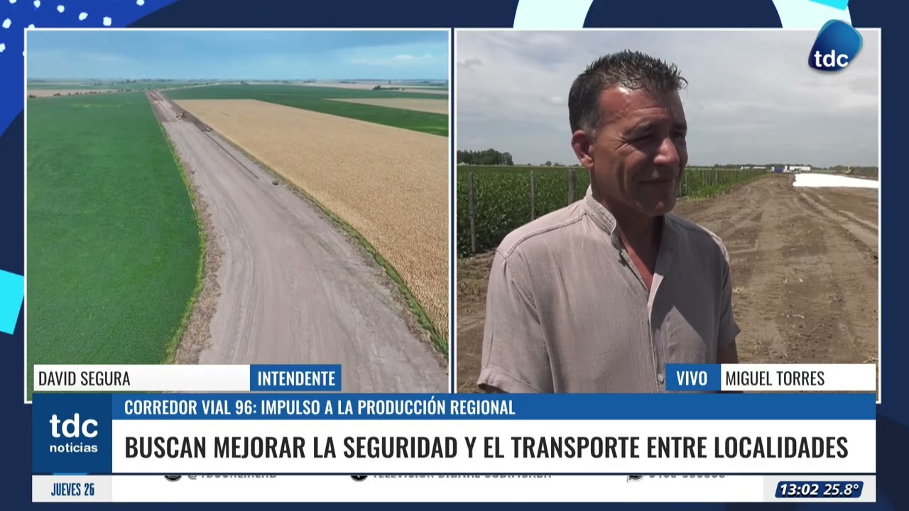 RUTA 96 |  AVANZA UNA OBRA CLAVE PARA LA SEGURIDAD VIAL