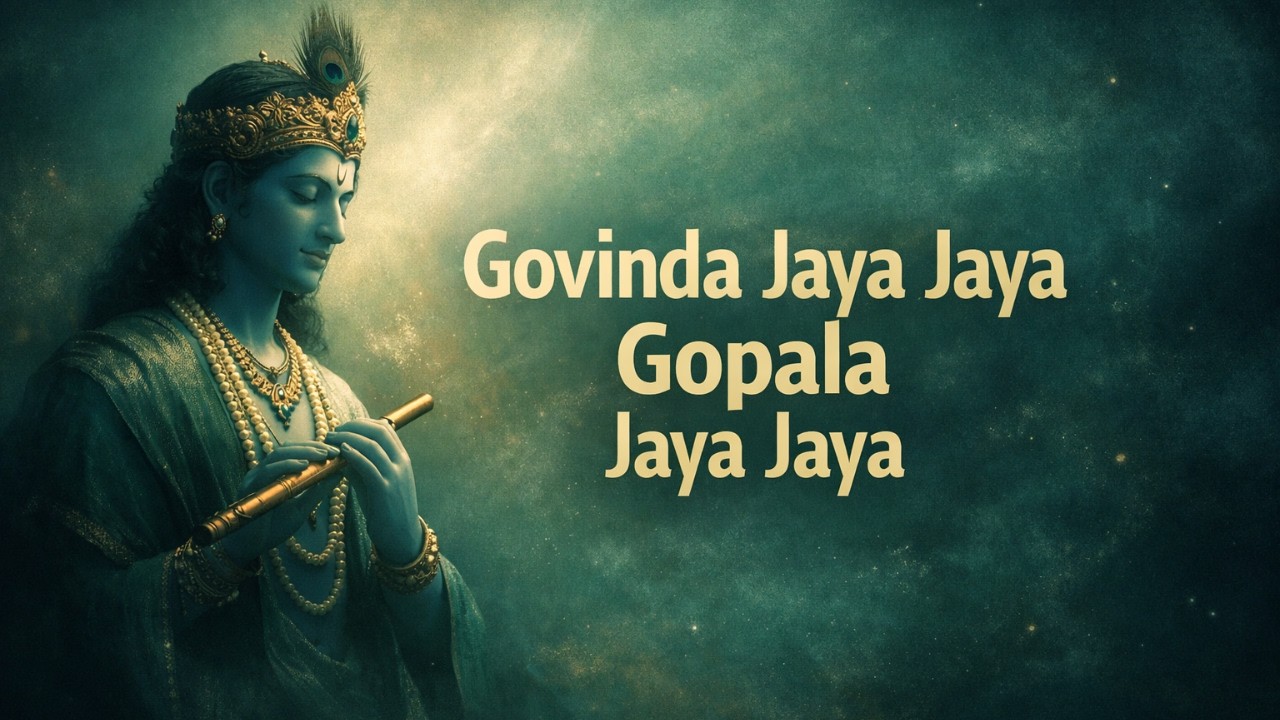 Govinda Jaya Jaya Gopala Jaya Jaya | Calm Krishna Bhajan for Peace & Joy