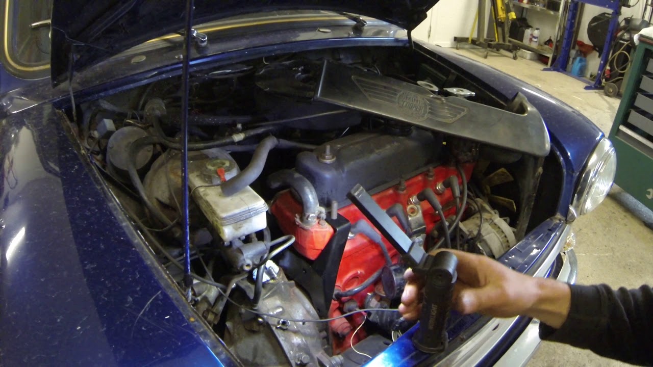 Mini Cooper 1275- Fixing a broken top engine steady.