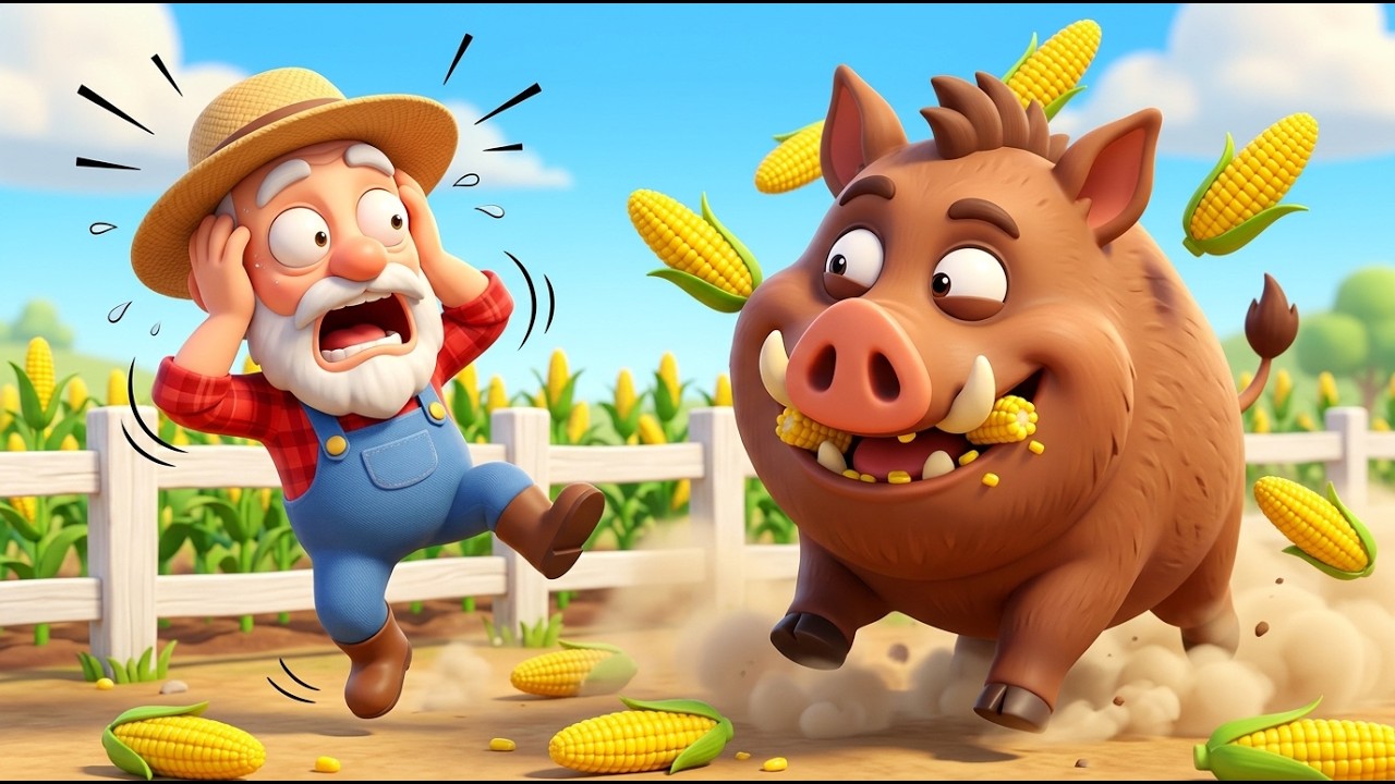 Oh No! Wild Boar Attacks Old MacDonald’s Farm 😱🐗 | Emotional Kids Story