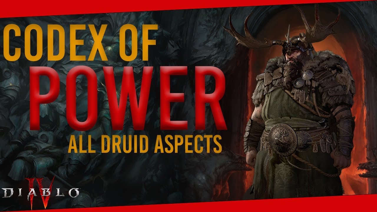 Detailed look at the CODEX OF POWER - All DRUID Aspects | Diablo IV