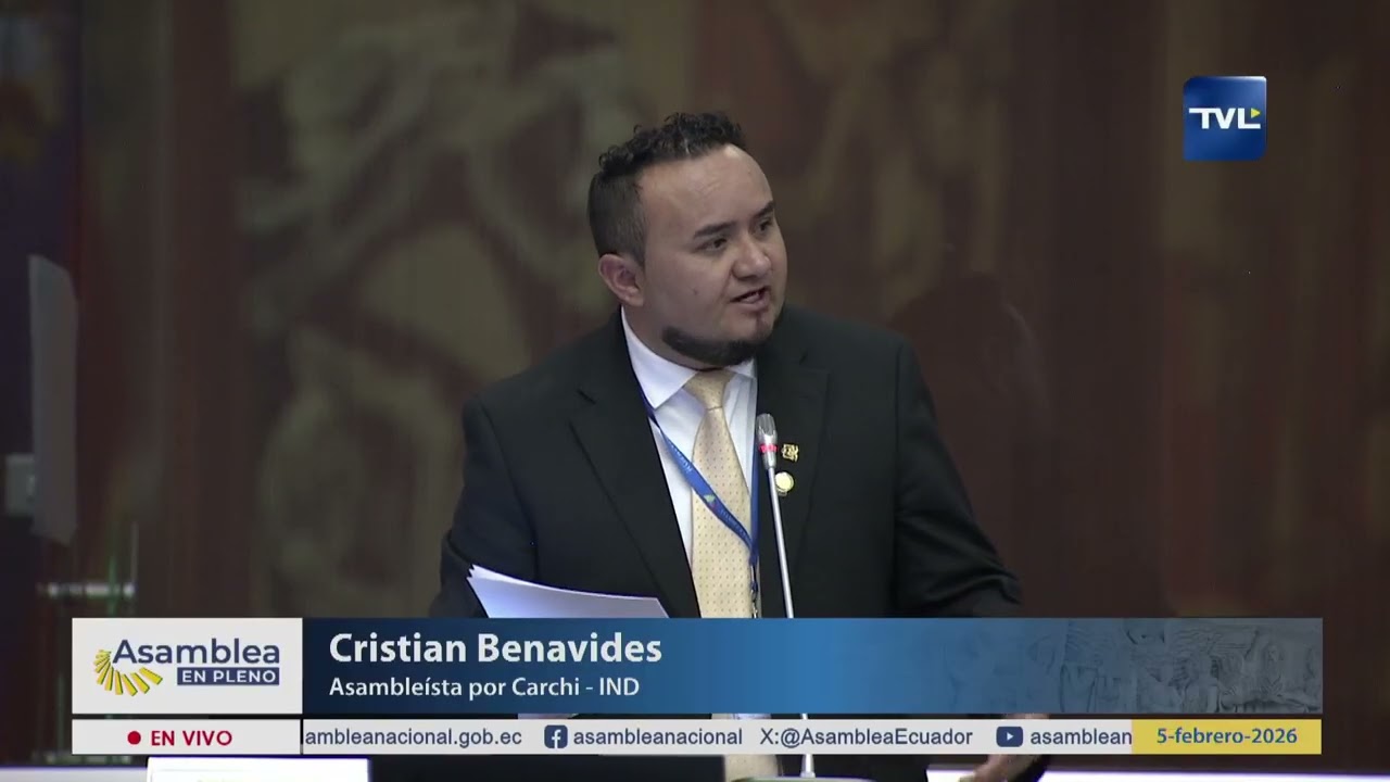 Asambleísta Cristian Benavides - Sesión 067