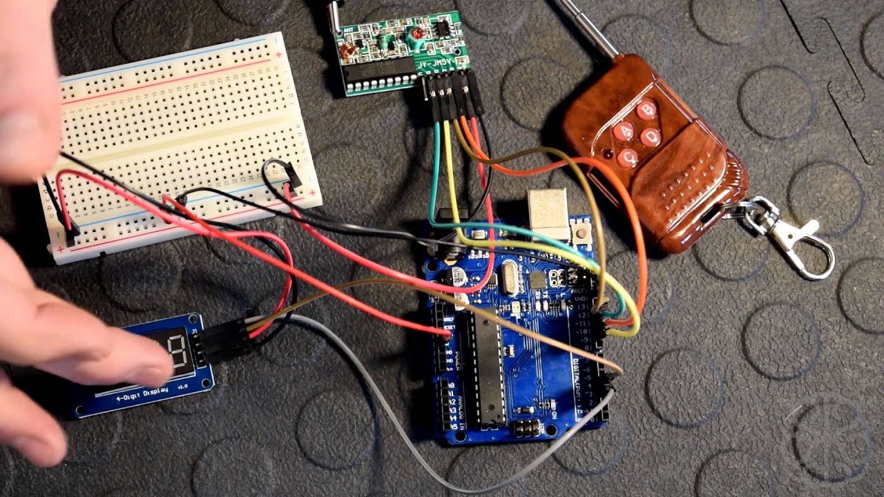 How to connect and use a 315MHZ RF Remote with an Arduino - Tutorial