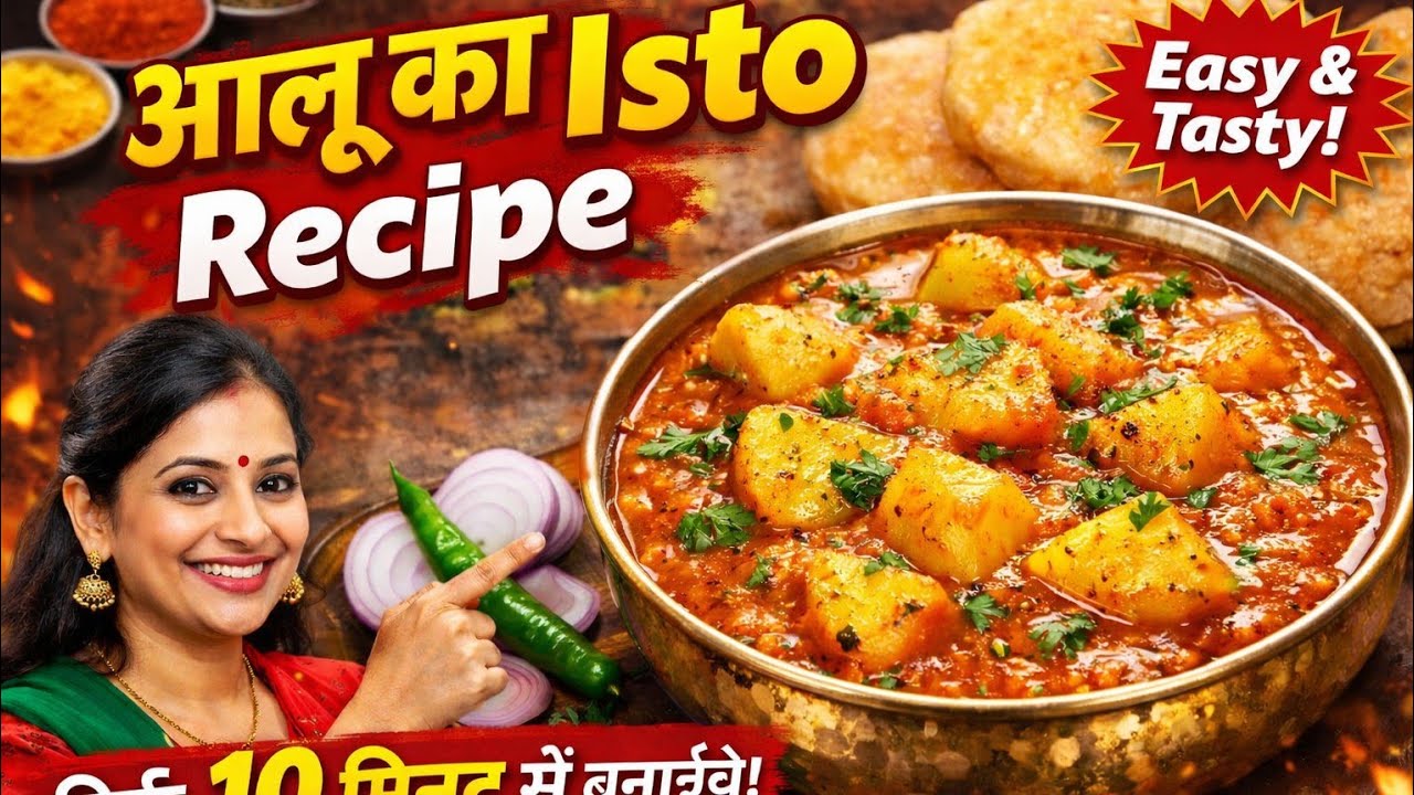 Dhaba Style Aalu Ki Gravy Sabji | 10 Minute Mein Banegi Sabse Swadisht Aloo Curry | Poori Paratha 