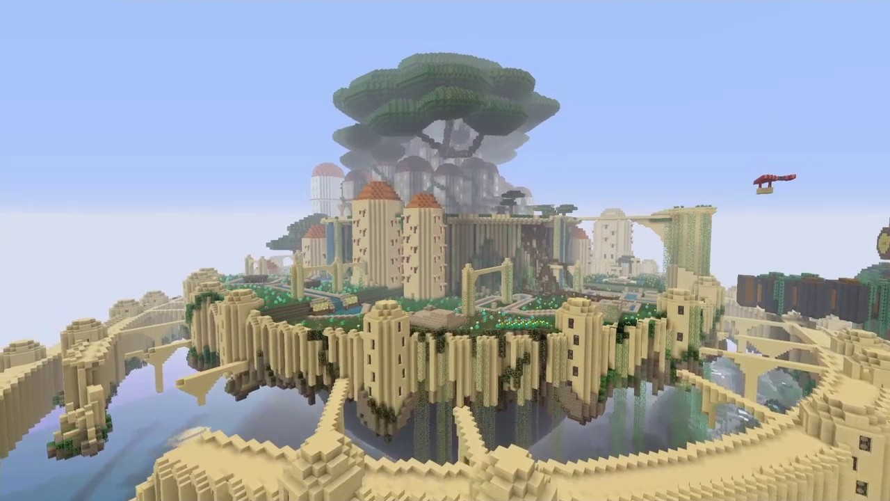 Minecraft The castle in the sky  End of project