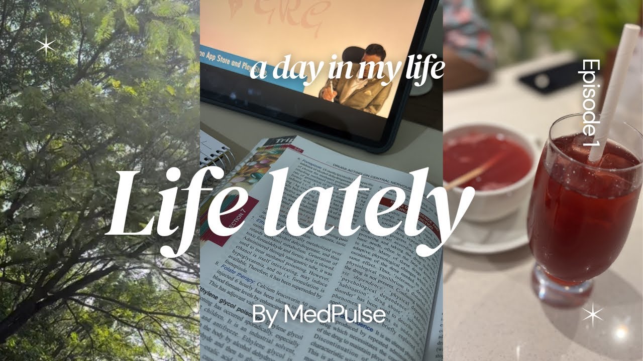Life lately | study vlog and posting hours | 2nd year med student 🌸😌