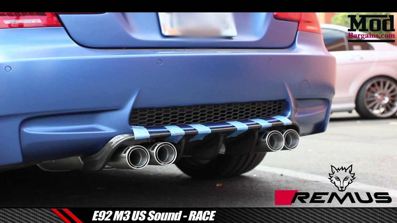 Sound: BMW E92 M3 Remus Race Exhaust (US SOUND) @ ModAuto