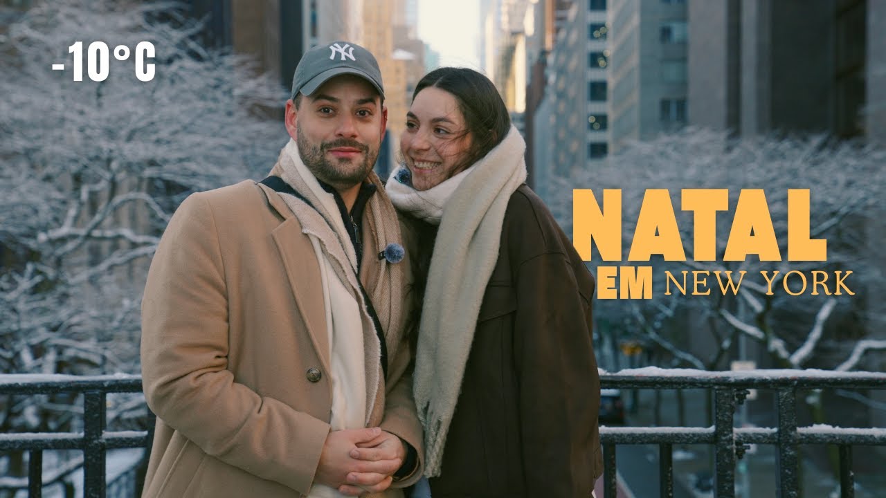 Primeira neve do ano em Nova York