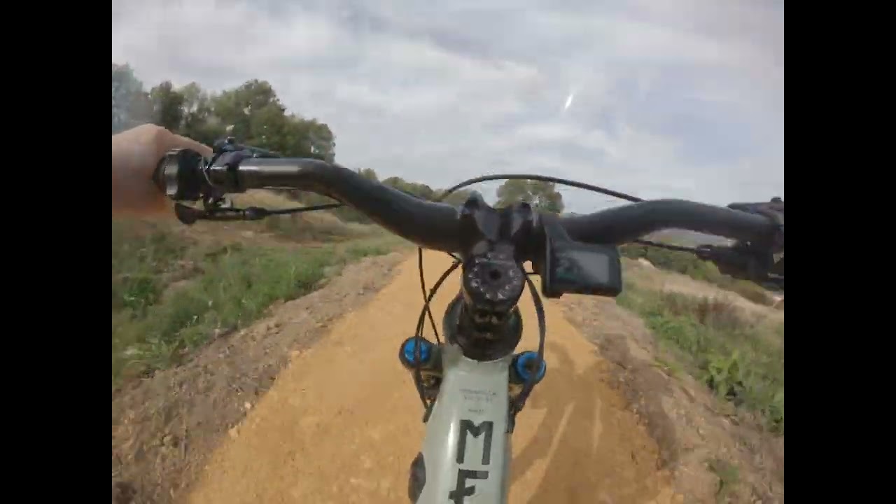 First bikes down brand new trail (cotswold gold) at 417  bike park