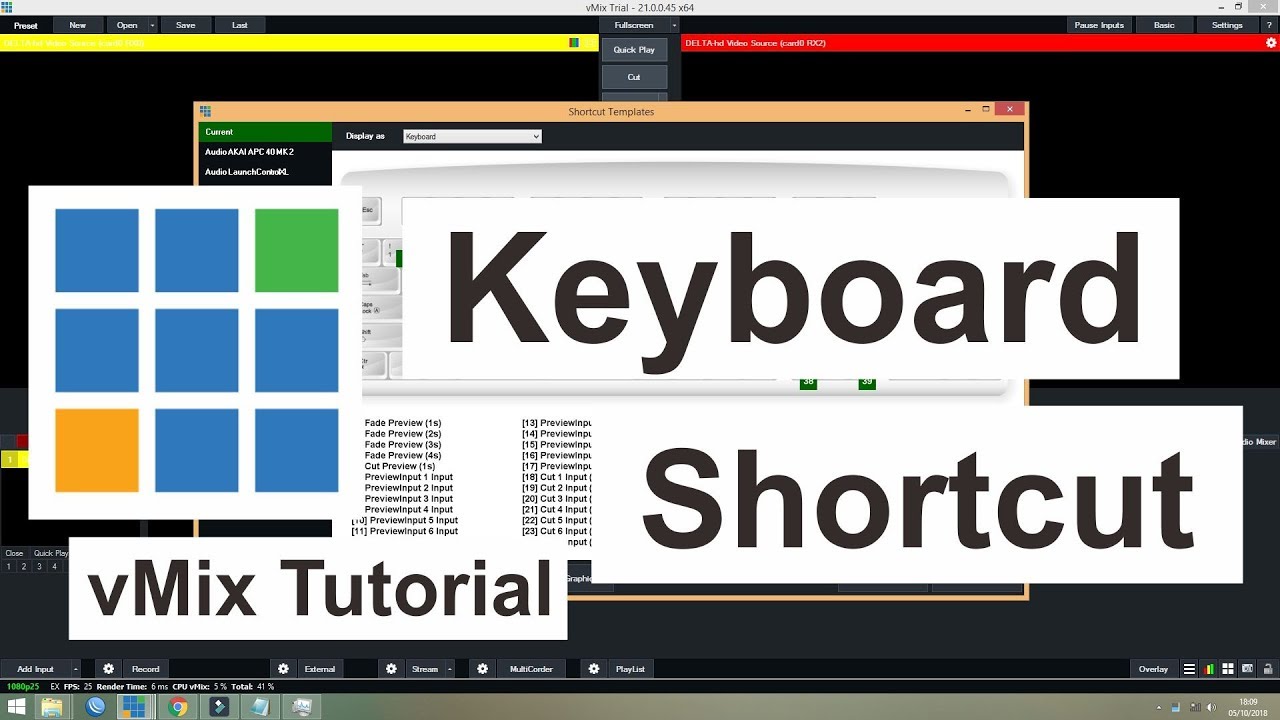 #vMixTutorial setting Keyboard Sebagai Tombol Switcher vMix