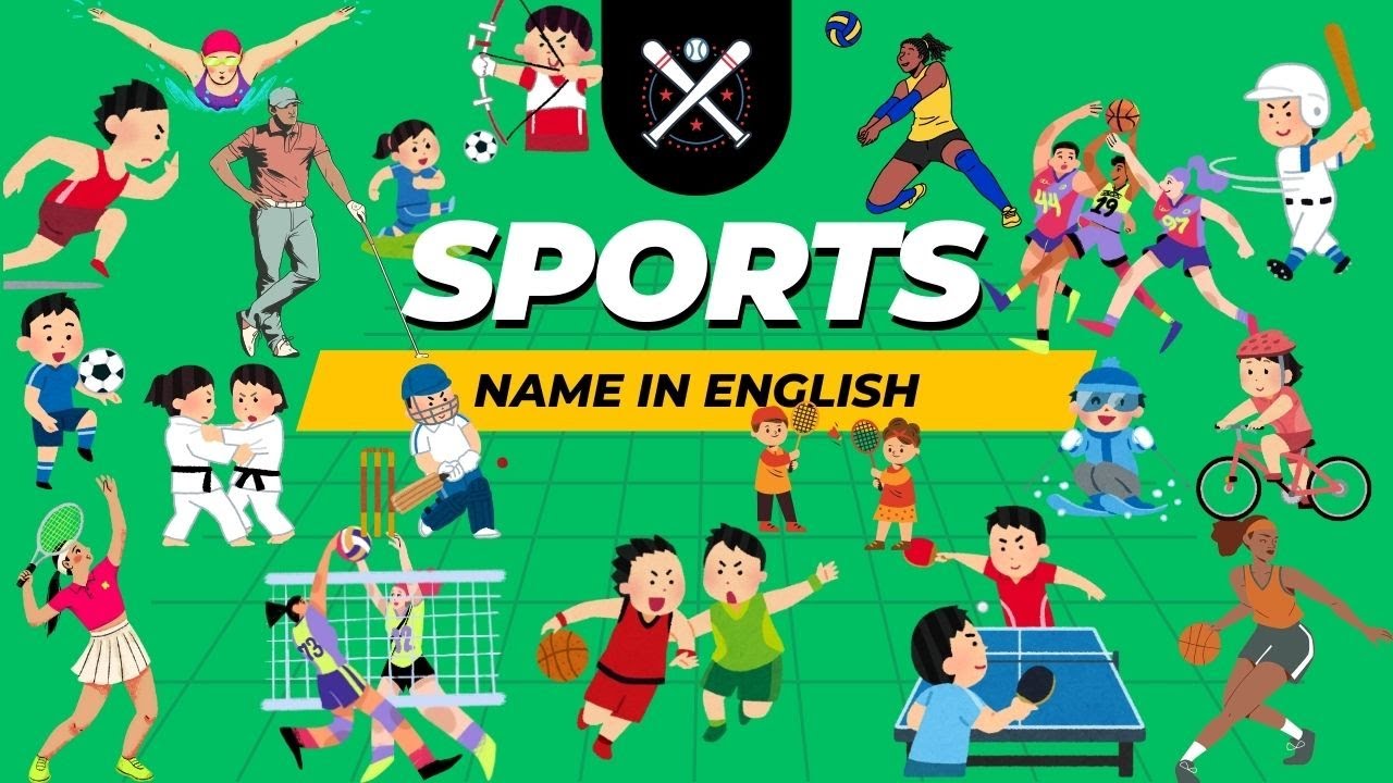 Sports Name ll 100 Sports Name in English with Pictures ll English vocabulary Learn TV for Kids