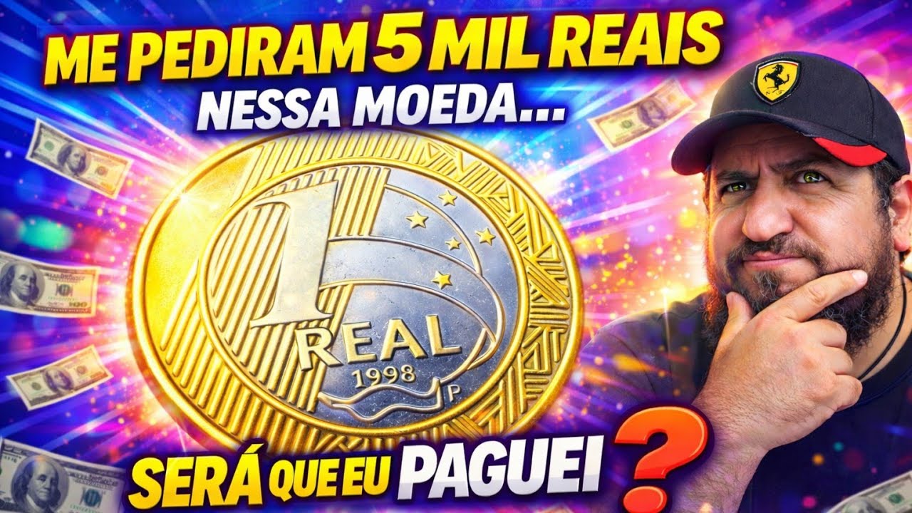 ME PEDIRAM 5 MIL REAIS NESSA MOEDA DE 1 REAL  E EU NÃO “arreguei”, Moeda rara de 1 Real.