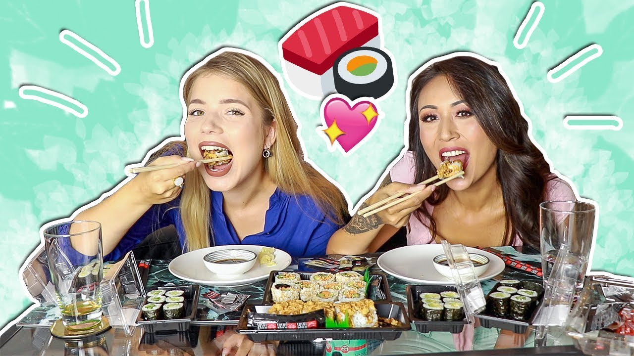 AH SUSHI MUKBANG! 🍣😍 ∙ Met Sheling! | Kristina K ❤