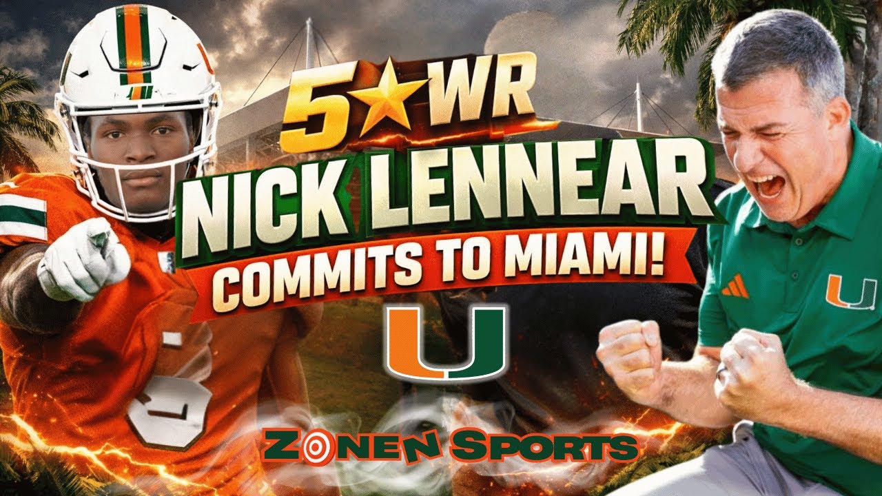 Miami Lands 5⭐ WR Nick Lennear | HUGE Recruiting Win For The Hurricanes