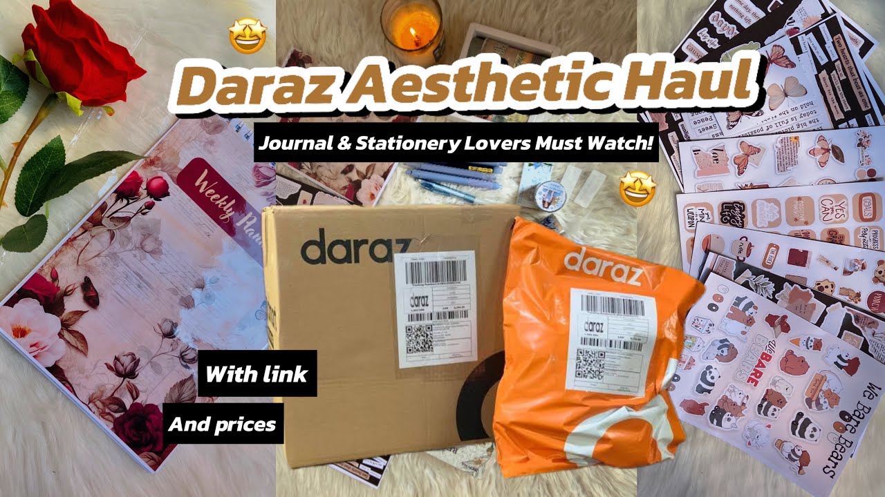 Daraz Shopping Haul 🛍️ | Journal & Stationery Lovers Must Watch!