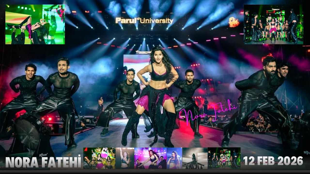 Nora Fatehi Dilbar Live Vadodara | Projections 2026 Freshers Fest