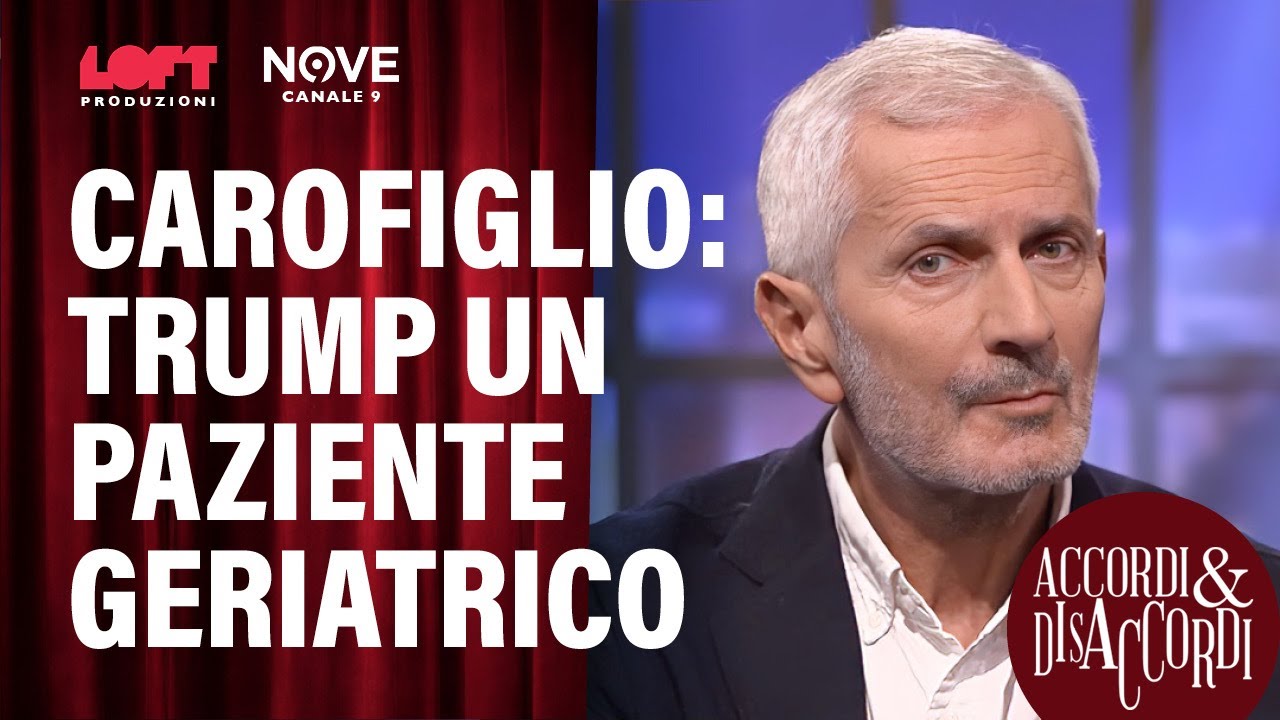 Carofiglio:Trump un paziente geriatrico