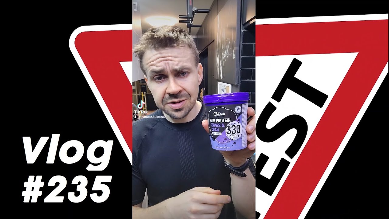 Vlog 235: Lody proteinowe z Lidla. Odtłuszczona mąka z orzech&oacute;w ziemnych - Peanut Powder. Plank.