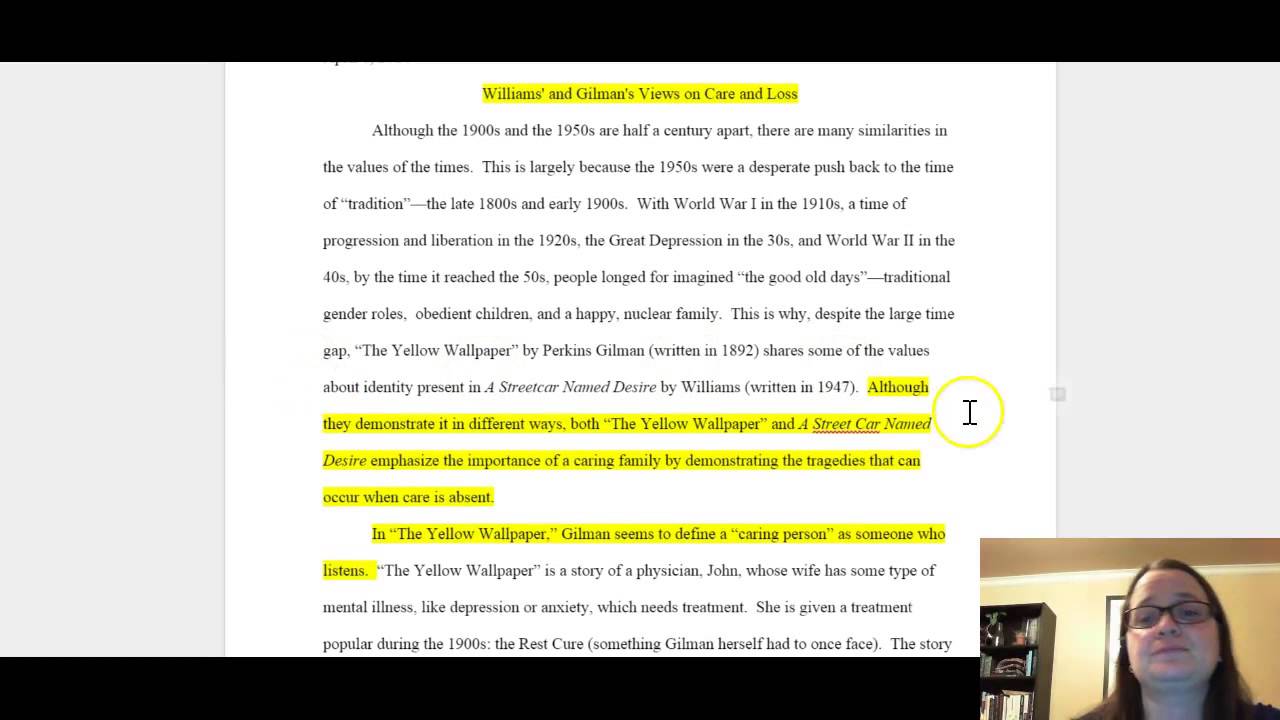 Writing a Literary Analysis Comparison Paper