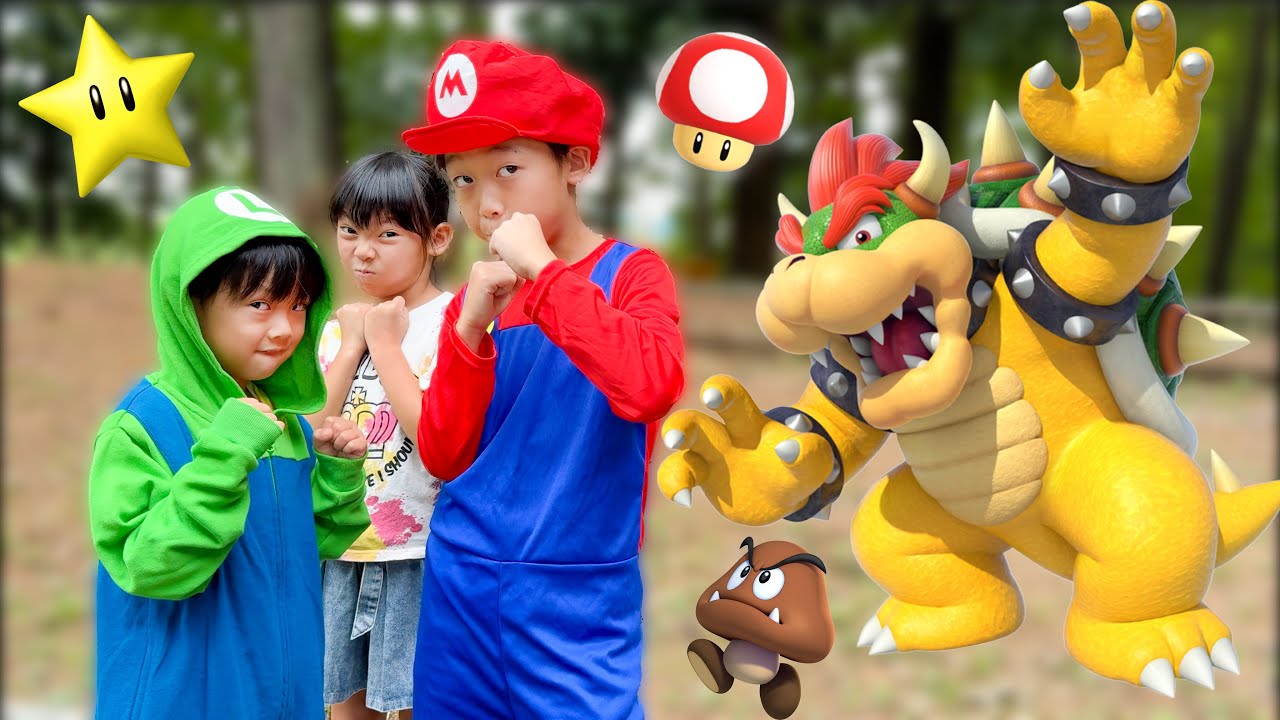 【寸劇】マリオの世界で大あばれ!?マリオとルイージがクッパと決戦🔥