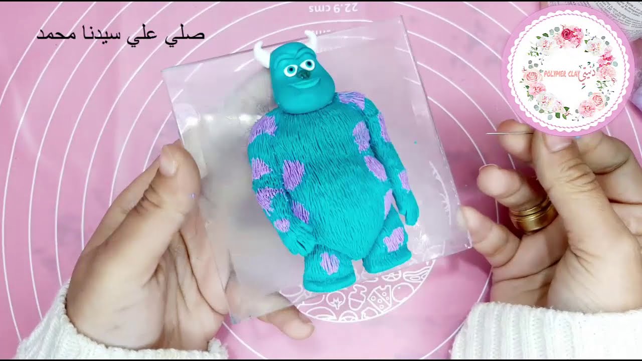 طريقة عمل شخصية شلبي كرتون شركة المرعبين المحدوده من | الصلصال الحراري | polymer clay