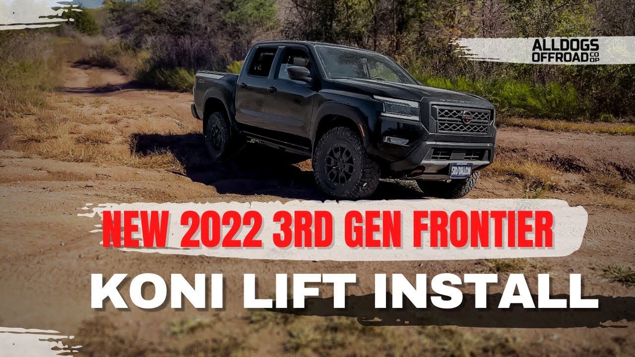 Установка лифт-комплекта Alldogs Offroad 2022 3-го поколения Nissan Frontier Pro4x Koni