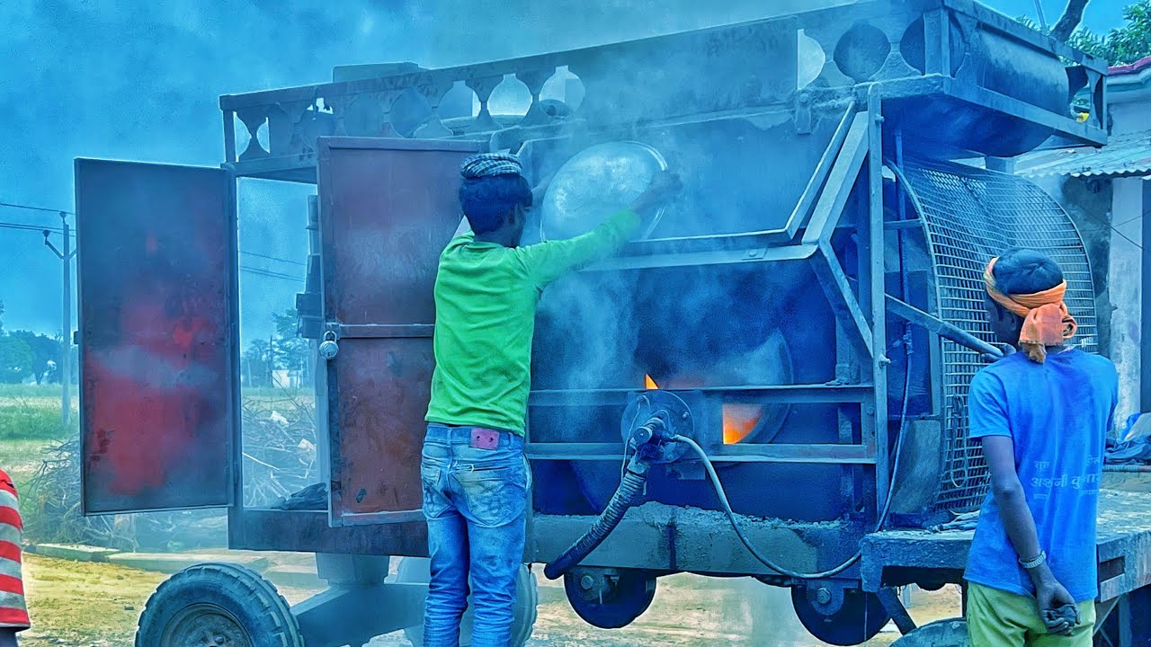 Damar Gitti Hot Mix Machine  | #rod Hot Mix Palnt | डामर गिट्टी मिक्स करने वाली हॉट मशीन