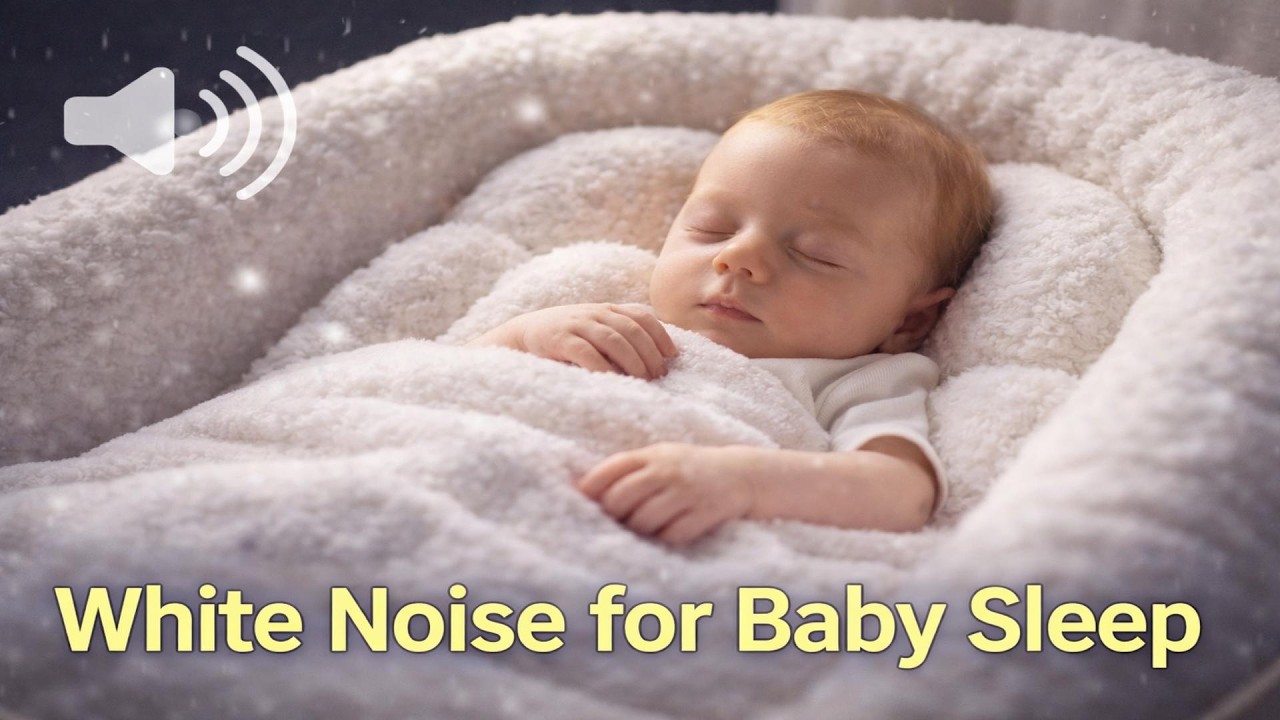 Baby Relaxing Deep Sleep White Noise Black Screen 8 Hours NO ADS !