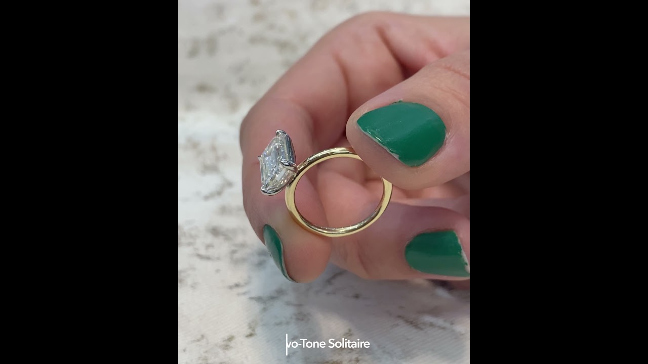 3 carat Emerald Cut Diamond Solitaire Engagement Ring