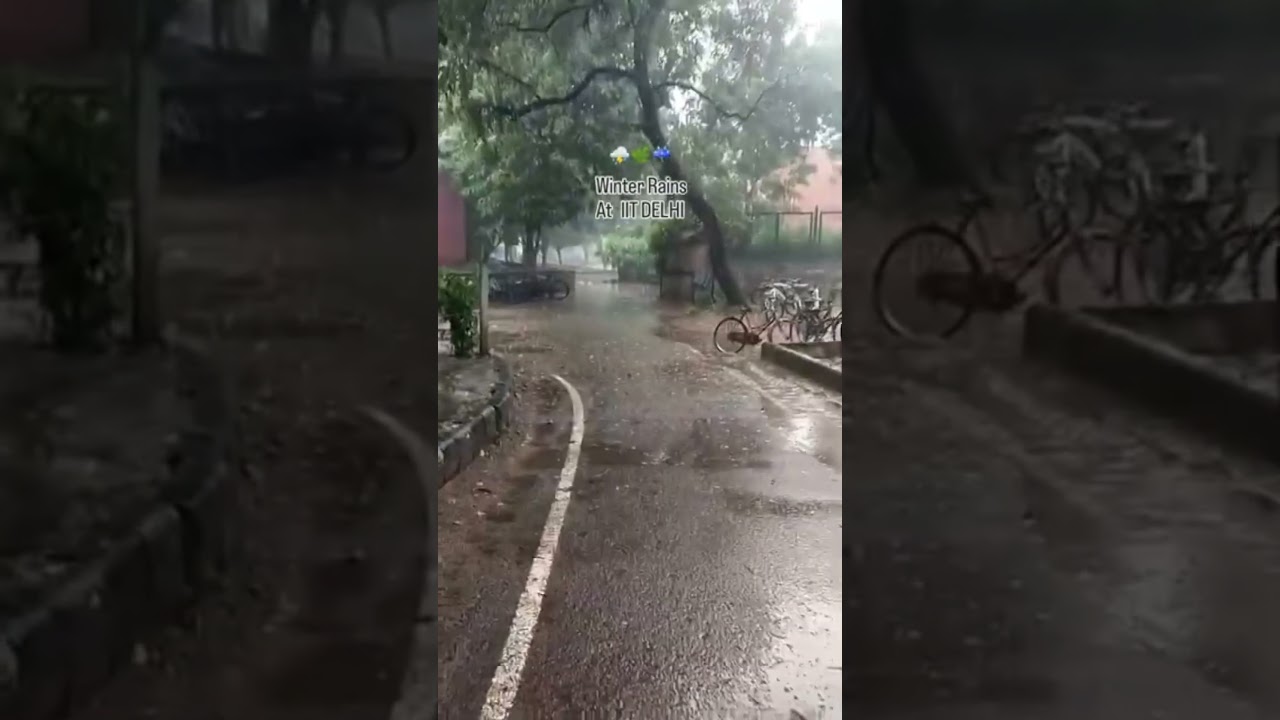 Winter rains at IITD #winter #rain #iit #motivation #jee #viral #gate #shorts #trending #iitdelhi