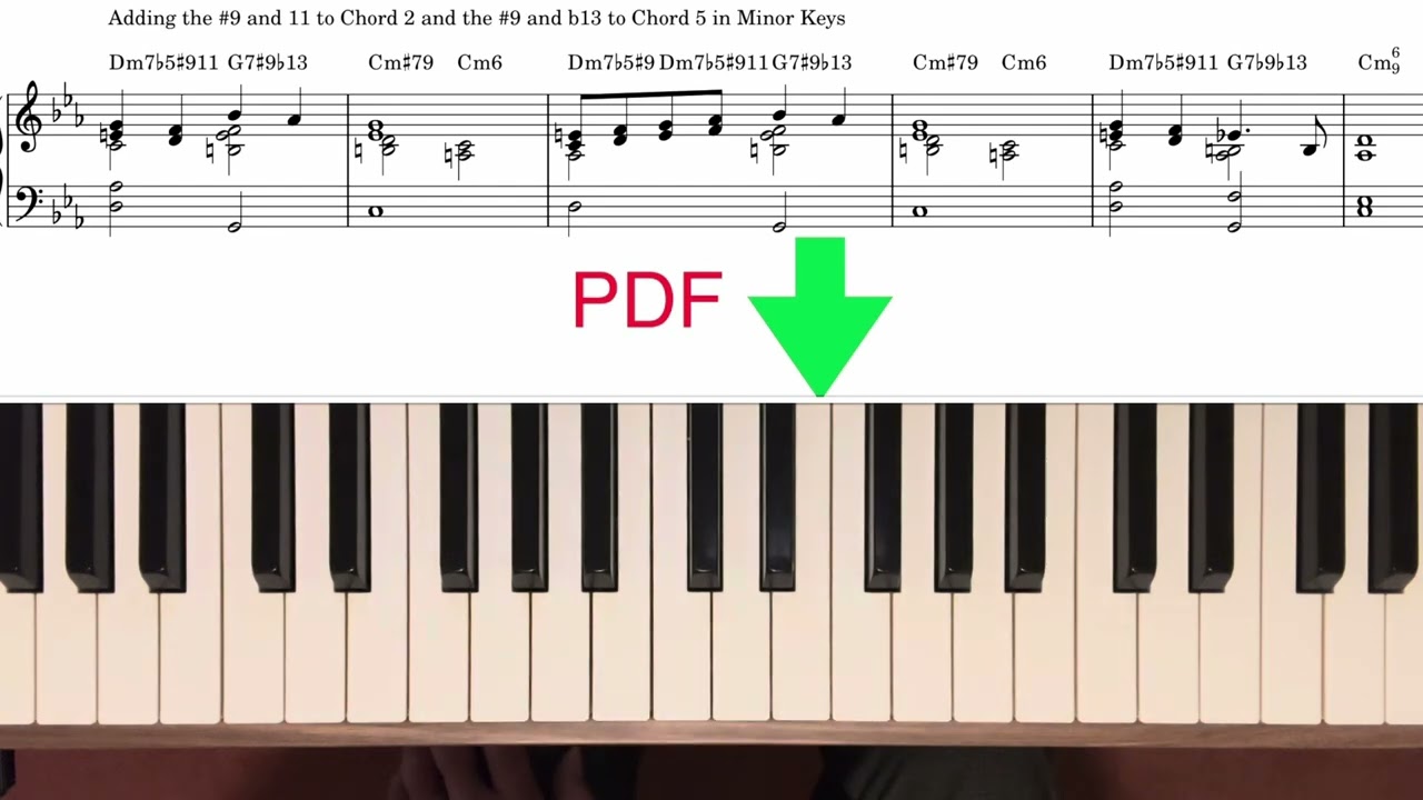 Jazz Piano: Chord Voicing And Voice Leading Lesson 3. 2 5 1 In Minor Keys and Upper Structure Triads