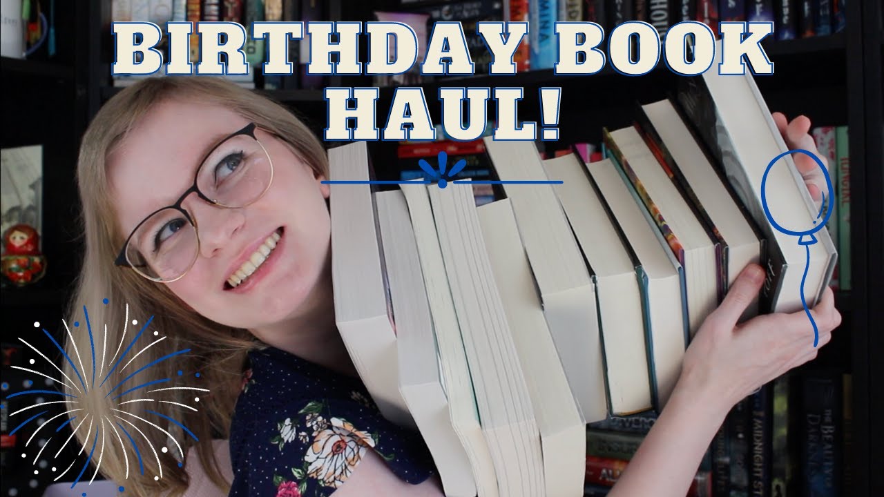 BIRTHDAY BOOK HAUL ft my new book cart !!!