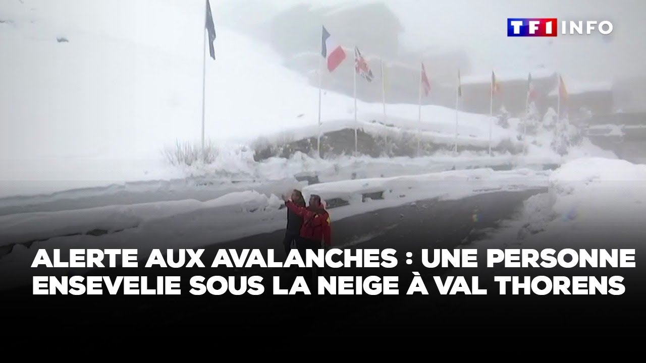 Alerte aux avalanches : une personne ensevelie sous la neige à Val Thorens｜TF1 INFO