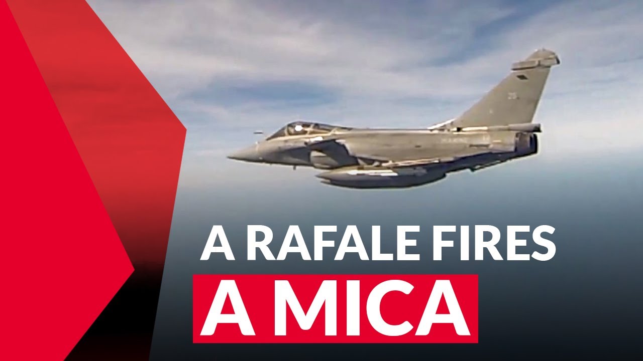 Firing of a MICA from Rafale