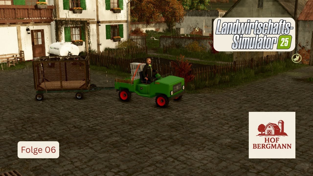 LS25 Hof Bergmann 🚜 F06 | neues Hof Mobil für Tiere und Produkte