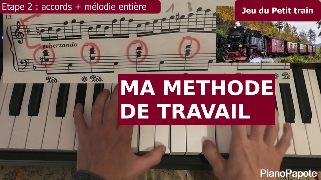 BASSE - ACCORDS Comment je les travaille mains ensemble | Exemple avec Moszkowitz