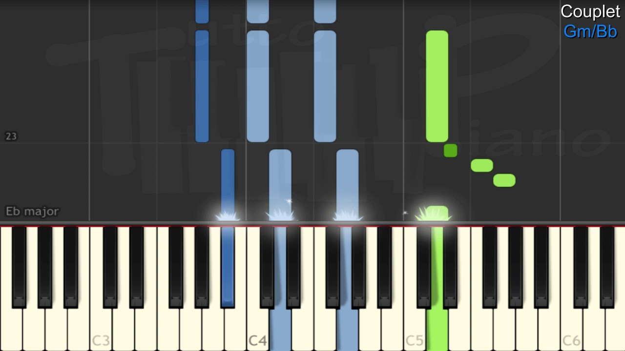 Camille Lellouche - N'insiste pas (Piano facile)