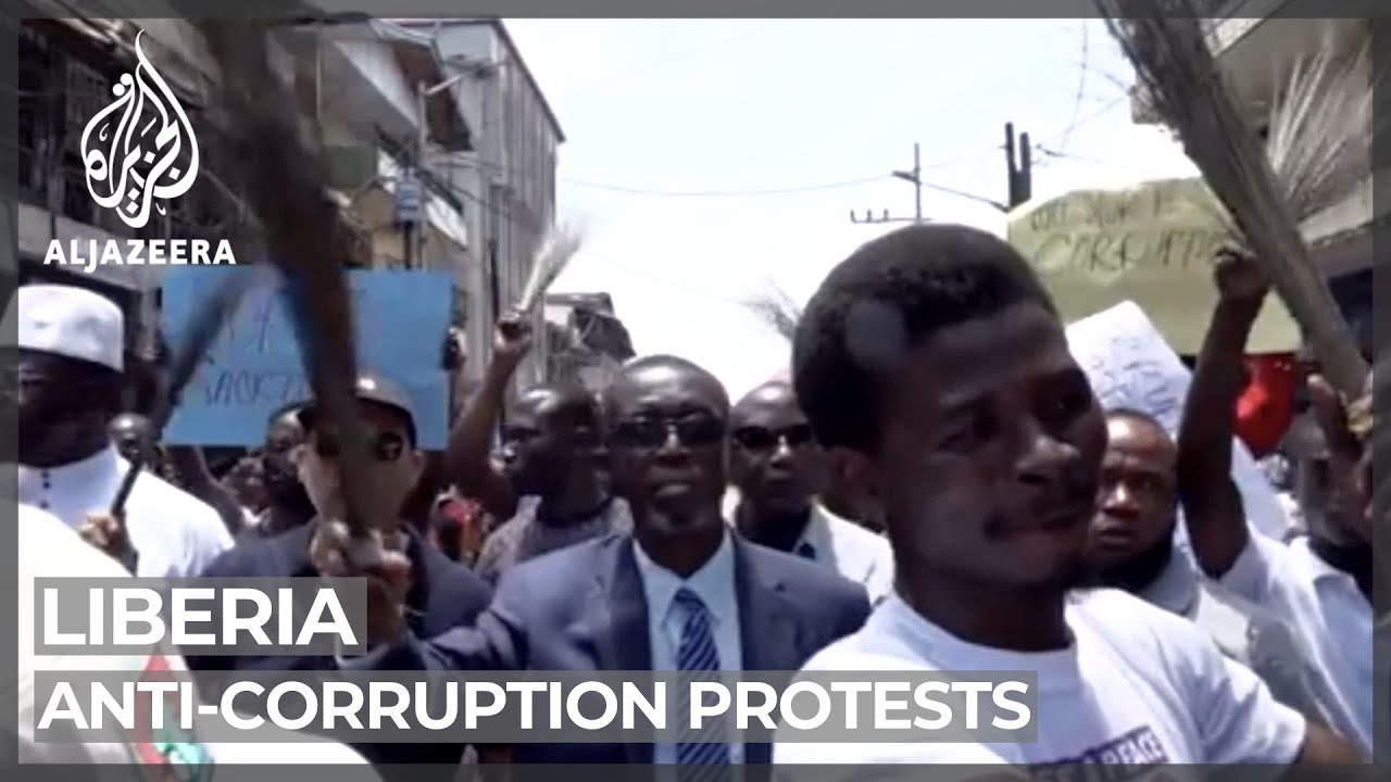 Hundreds protest in Liberia against government corruption