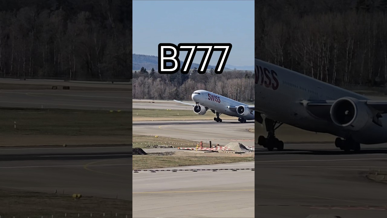 Swiss LX64 Boeing 777 Late Takeoff from Zurich to Miami ✈️