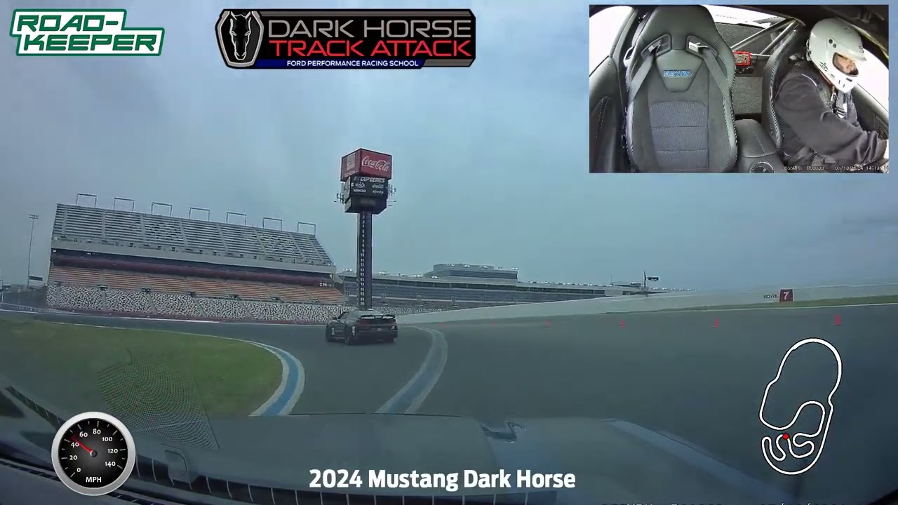 Dark Horse Mustang Charlotte Motor Speedway Ford Performance Racing School - Road-Keeper Video